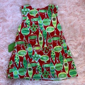 Rosie Posie Christmas Dress - EUC - 18mo
